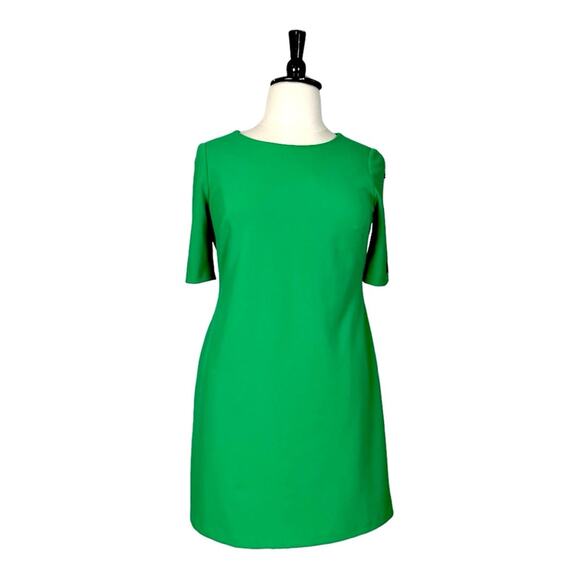 Tommy Hilfiger Shift Dress Short Button Sleeve Kelly Green Women’s Plus Size 14 - Picture 1 of 12